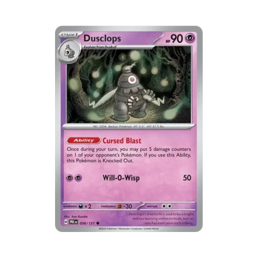 Pokemon TCG Dusclops C Prismatic Evolutions (English Ver.)