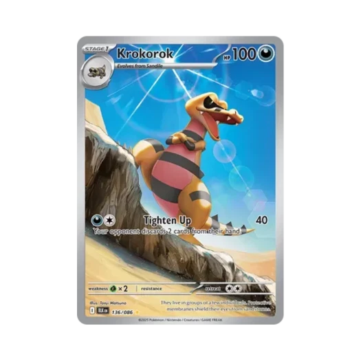 Pokemon TCG Krokorok IR Black Bolt (English Ver.)