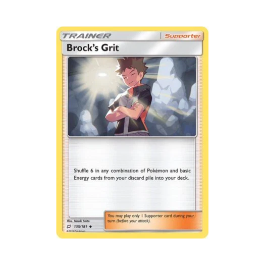 Pokemon TCG Brock's Grit U Team Up (English Ver.)