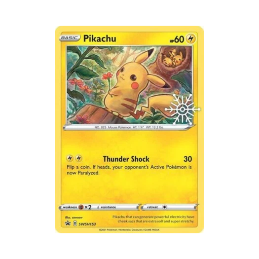 포켓몬 TCG 피카츄 P 소드 & 실드 프로모카드 (영문판)