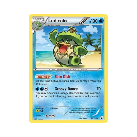 Pokemon TCG Ludicolo R Plasma Storm (English Ver.)