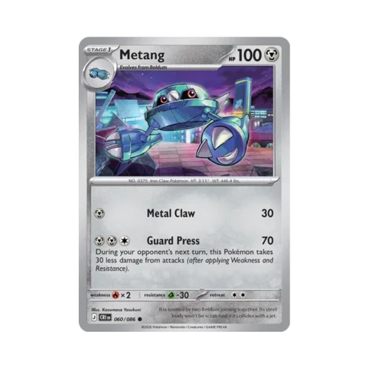 Pokemon TCG Metang C Chaos Rising (English Ver.)