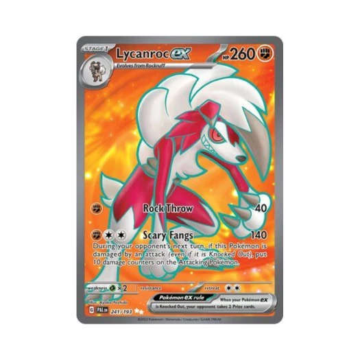 포켓몬 TCG 루가루암 ex UR 팔데아 이볼브드 (영문판)