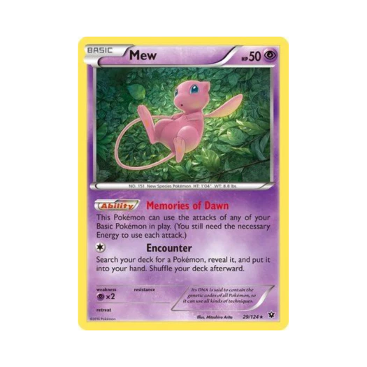 Pokemon TCG Mew RH Fates Collide (English Ver.)