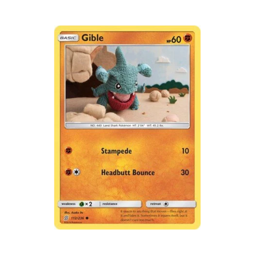 Pokemon TCG Gible C Unified Minds (English Ver.)