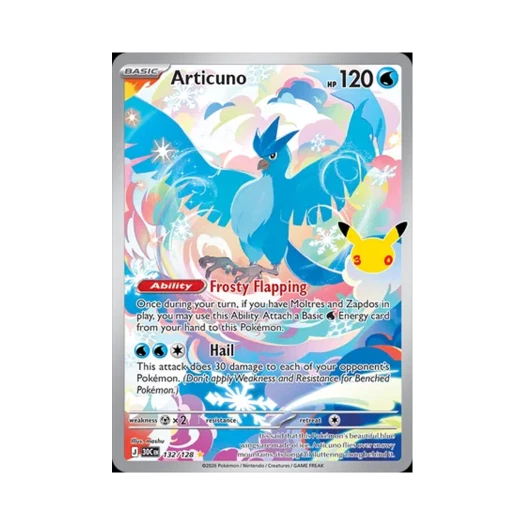 Pokemon TCG Articuno AR 30th Celebration (English Ver.)