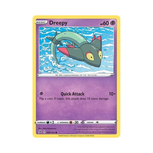 Pokemon TCG Dreepy C Rebel Clash (English Ver.)