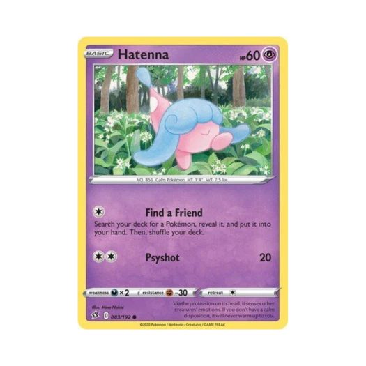 Pokemon TCG Hatenna C Rebel Clash (English Ver.)