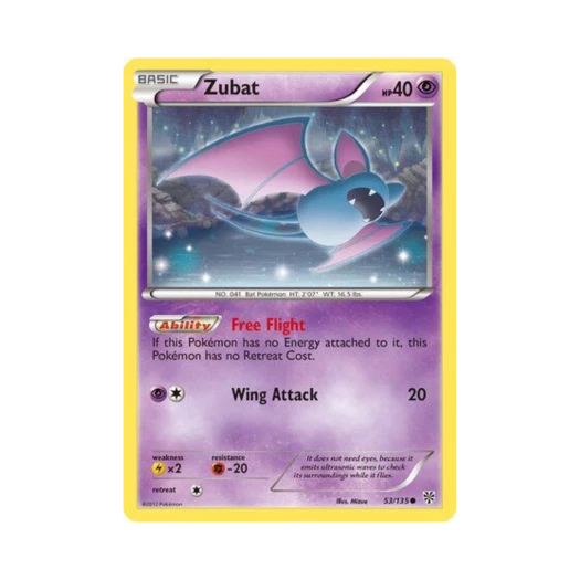 Pokemon TCG Zubat C Plasma Storm (English Ver.)