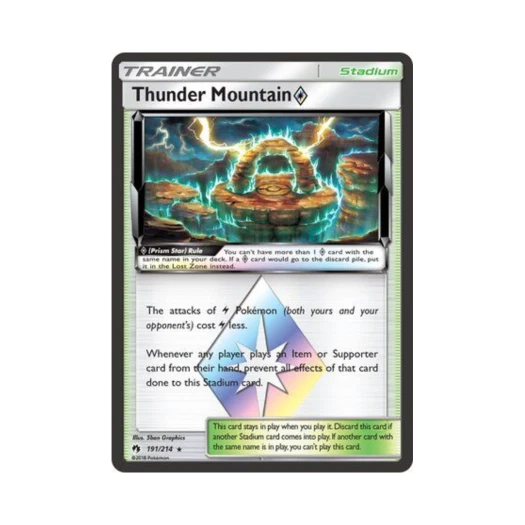 포켓몬 TCG 썬더마운틴 RPS 로스트 썬더 (영문판)