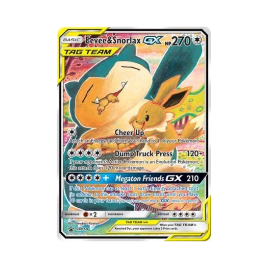 Pokemon TCG Eevee & Snorlax GX P Sun & Moon Promos (English Ver.)