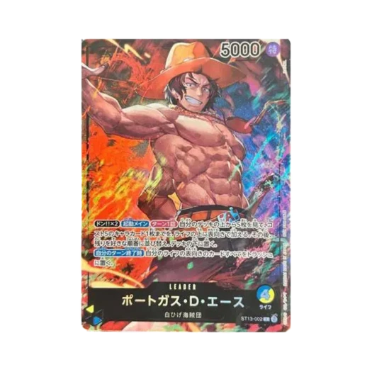 One Piece TCG Portgas D. Ace L ST13-002 Seven Eleven Promotion Card (Japanese Ver.)