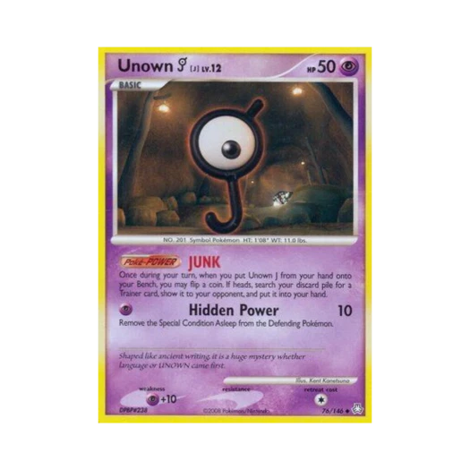 Pokemon TCG Unown J U Legends Awakened (English Ver.)