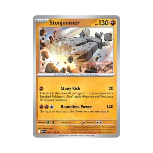 Pokemon TCG Stonjourner U Mega Evolution (English Ver.)