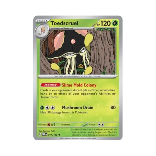 Pokemon TCG Toedscruel U Paradox Rift (English Ver.)