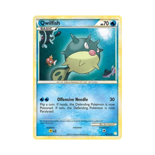 Pokemon TCG Qwilfish U HeartGold & SoulSilver (English Ver.)