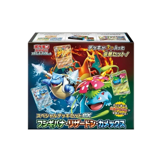 Pokemon TCG Scarlet & Violet Special Deck Set ex Venusaur Charizard Blastoise Box (Japanese Ver.)