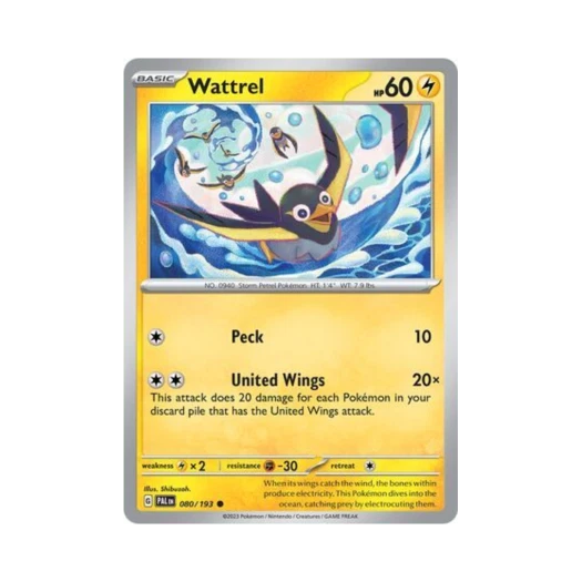 Pokemon TCG Wattrel C Paldea Evolved (English Ver.)