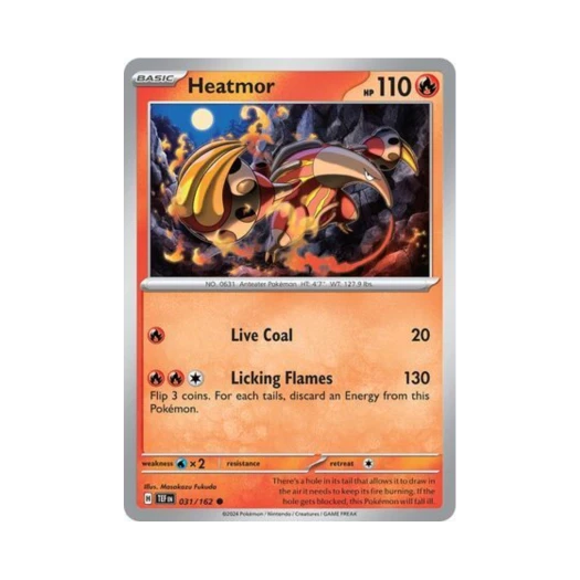 Pokemon TCG Heatmor C Temporal Forces (English Ver.)