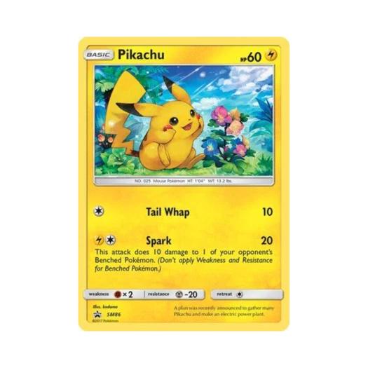 Pokemon TCG Pikachu P Sun & Moon Promos (English Ver.)