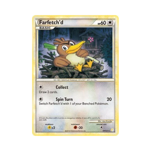 Pokemon TCG Farfetch'd R HeartGold & SoulSilver (English Ver.)