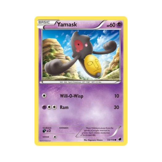 Pokemon TCG Yamask C Plasma Freeze (English Ver.)