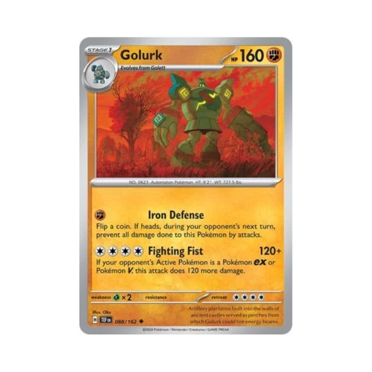 Pokemon TCG Golurk U Temporal Forces (English Ver.)