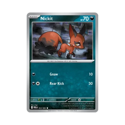 Pokemon TCG Nickit C Pitch Black (English Ver.)