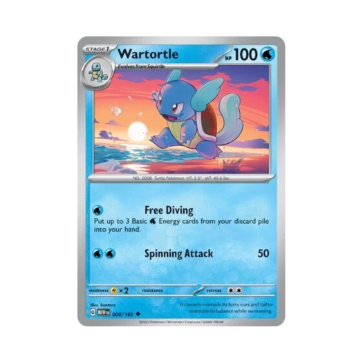 Pokemon TCG Wartortle U Scarlet & Violet 151 (English Ver.)