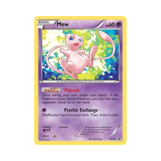 Pokemon TCG Mew P Black & White Promos (English Ver.)