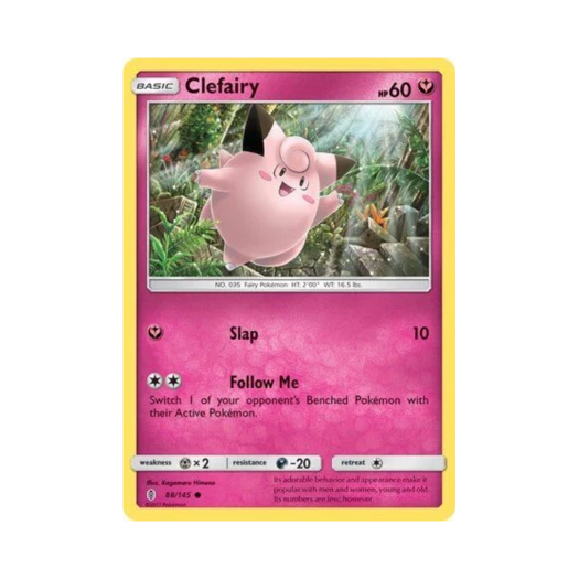 Pokemon TCG Clefairy C Guardians Rising (English Ver.)
