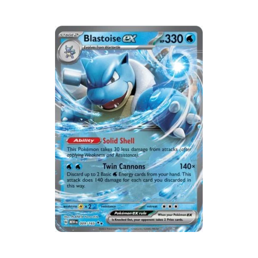 Pokemon TCG Blastoise ex DR Scarlet & Violet 151 (English Ver.)