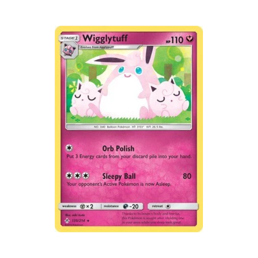 Pokemon TCG Wigglytuff R Unbroken Bonds (English Ver.)