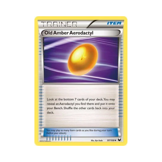 Pokemon TCG Old Amber Aerodactyl U Dark Explorers (English Ver.)