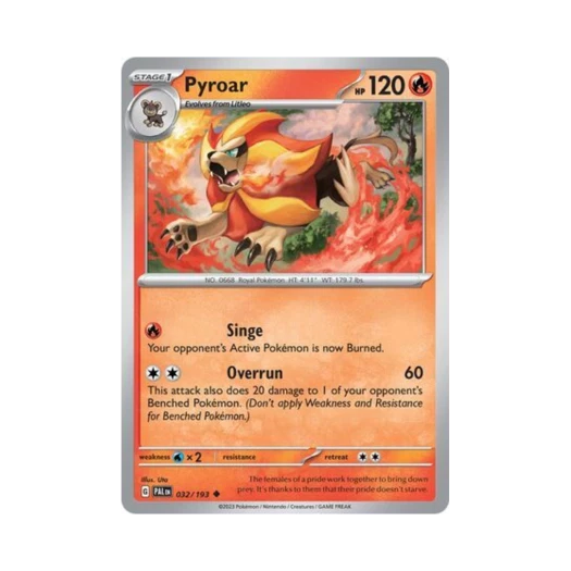 Pokemon TCG Pyroar U Paldea Evolved (English Ver.)