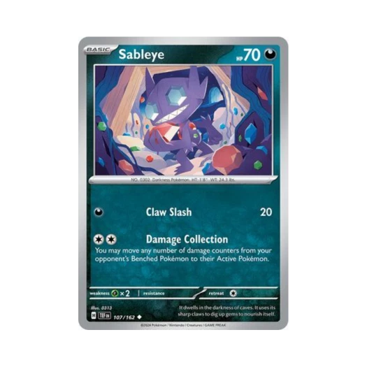 Pokemon TCG Sableye U Temporal Forces (English Ver.)