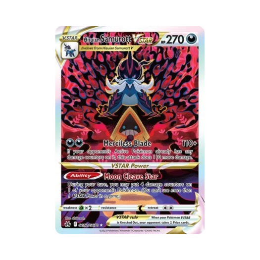 포켓몬 TCG 히스이 대검귀 VSTAR R 크라운 제니스 (영문판)