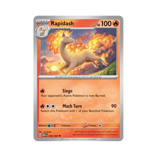 Pokemon TCG Rapidash U Scarlet & Violet 151 (English Ver.)
