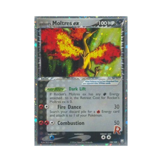 Pokemon TCG Rocket's Moltres ex RHe EX Team Rocket Returns (English Ver.)