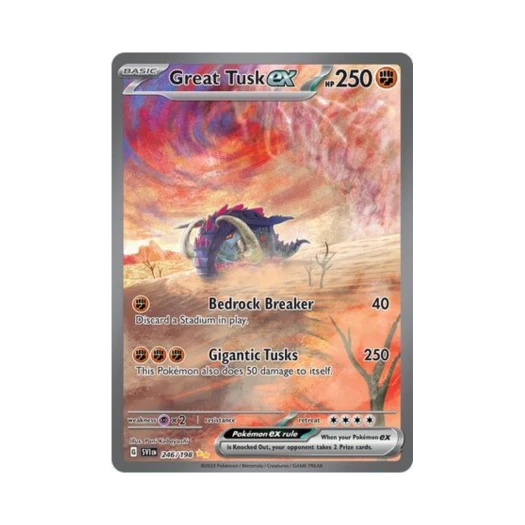 포켓몬 TCG 위대한엄니 ex SIR 스칼렛 & 바이올렛 (영문판)