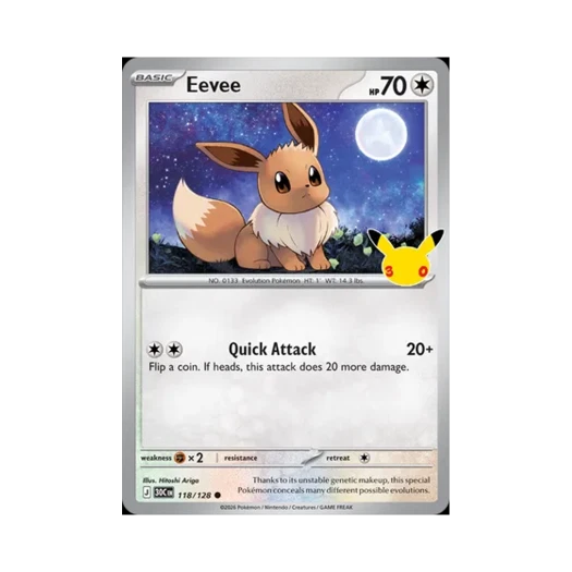포켓몬 TCG 이브이 C 30주년 기념 (영문판)