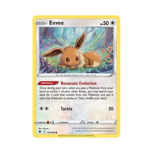 포켓몬 TCG 이브이 C 아스트랄 레디안스 (영문판)
