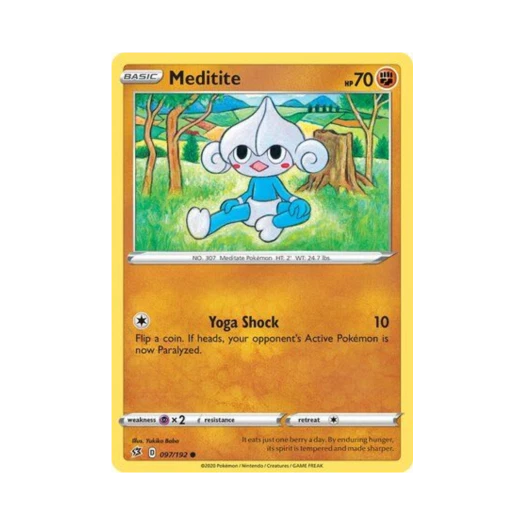 Pokemon TCG Meditite C Rebel Clash (English Ver.)
