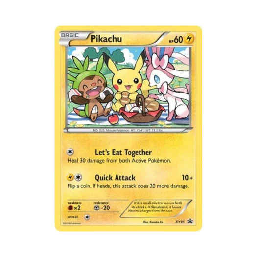 포켓몬 TCG 피카츄 P XY 프로모 카드 (영문판)