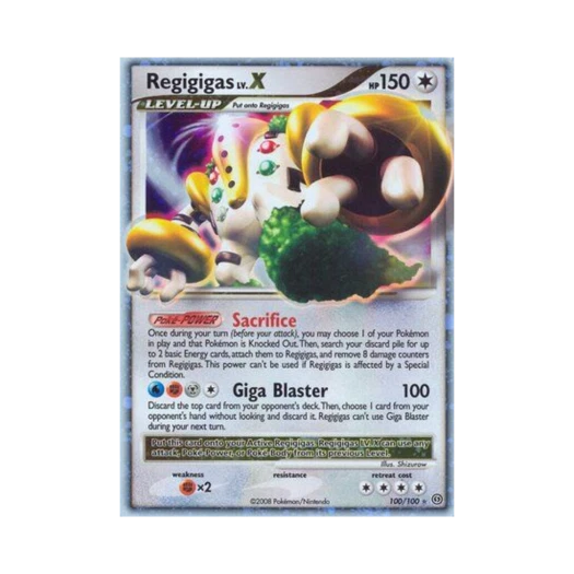 Pokemon TCG Regigigas LV.X RHL Stormfront (English Ver.)