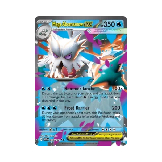 포켓몬 TCG 메가 눈설왕 ex DR 메가 에볼루션 (영문판)