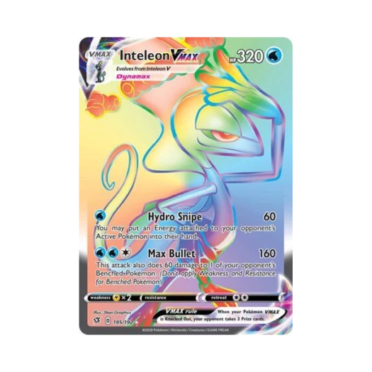 포켓몬 TCG 인텔리레온 VMAX RR 레벌 크래시 (영문판)
