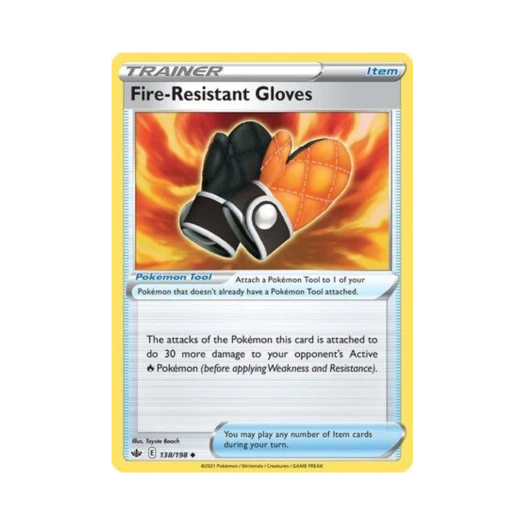 포켓몬 TCG 내화글러브 U 칠링 레인 (영문판)
