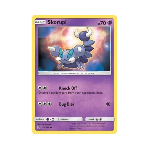 포켓몬 TCG 스콜피 C 유니파이드 마인즈 (영문판)