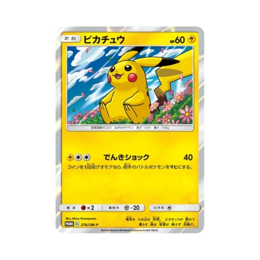 Pokemon TCG Pikachu P Sun & Moon Promos (Japanese Ver.)